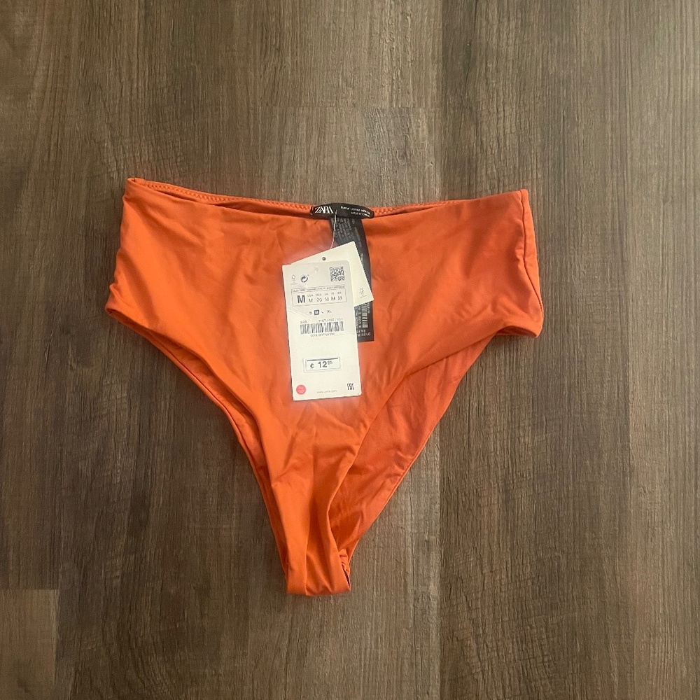 ZARA HIGH WAISTED BIKINI BOTTOM